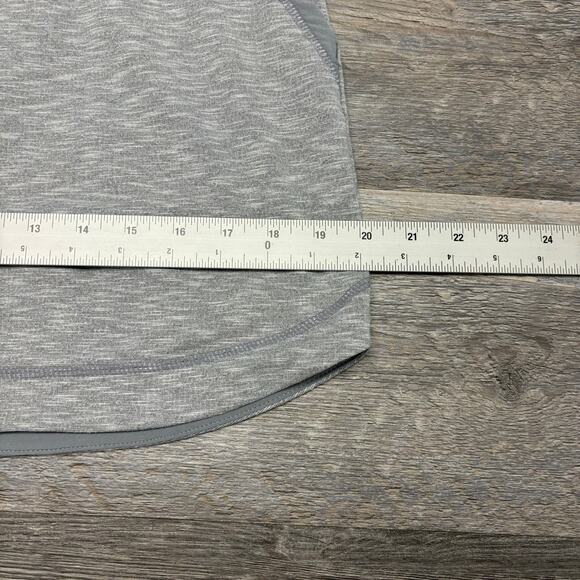 Athleta Techie Terry Space Dye Gray S Drawstring Pull On Mini Athletic Skirt - Picture 7 of 9
